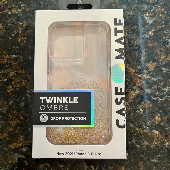 NWT Case-Mate iPhone 13 Pro Twinkle Ombre (Gold) Protective Case - Picture 4 of 10